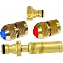 BOUTTé Kit D'arrosage Complet En Laiton Pour Tuyau De 15 Mm Doré - Doré