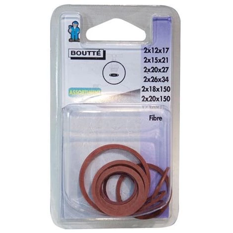 BOUTTé BOUTTE - Joint Fibre Pour Tête De Robinet - Assortiment - Lot De 12 3 BOUTTé BOUTTE - Joint Fibre Pour Tête De Robinet - Assortiment - Lot De 12