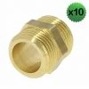 BOUTTé Lot De 10 Mamelons Laiton Double Mâle à Visser Pour Tube Cuivre - Dimensions: 20x27 -BOUTTé Soldes 14057474 1