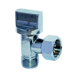 BOUTTé Robinet Chasse 1/4 De Tour En équerre Chromé, Filetage 12x17 - BOUTTÉ