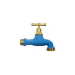 BOUTTé Robinet D'arrosage Bicolore Bleu, 15x21/20x27 Boutte