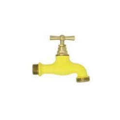 BOUTTé Robinet D'arrosage Bicolore Jaune, 15x21/20x27 Boutte