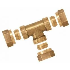 Boutté 3139771 Té Bicône Laiton égal Tube Ø18