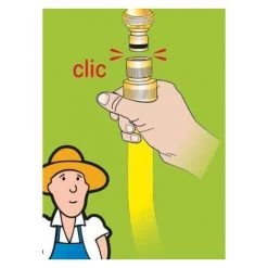 BOUTTé Raccord Rapide En Laiton Pour Tuyau Diamètre 1.9cm Doré - Doré -BOUTTé Soldes 622734 2