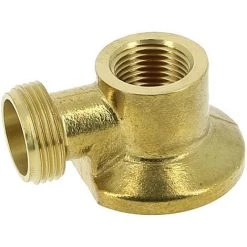 BOUTTé Applique Nue Simple Laiton Brossé Mâle 3/4-Femelle 1/2